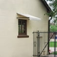 thumbnail image 3 of Awntech 3.38 Ft Dallas Retro Straight Slope Fixed Awning with Anodized Arms (40.5in x 24in x 48in), White, 3 of 5