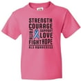 thumbnail image 3 of Inktastic ALS Awareness Strength Courage Support Youth T-Shirt, 3 of 5