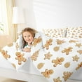 thumbnail image 4 of Homewish Kids Teens Cartoon Gingerbread Man 3 Pieces Queen Comforter Set,Happy Xmas Ultra Soft Bedding Sets,Christmas Festival Bedding Comforter Set,Luxury Bedroom Decor,Reversible, 4 of 8