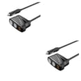 thumbnail image 1 of Justharion 1/2/3/5 Quick Charge 30 Car Cigarette Lighter Adapter Easy-to-install And Universal black 2PCS, 1 of 6
