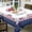 White and Blue-01, variant on Verolix St. Patrick’s Day Tablecloth 84 x 60 Inch Rectangle, Green Shamrock Clover Table Cover, Waterproof Washable Farmhouse Table Cloth for Dining Kitchen Holiday Party Decor