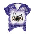 thumbnail image 4 of EQWLJWE Women Blessed Mama T-Shirt Blessed Mom Shirts Blessed Leopard Floral Mother Tee Tops, 4 of 5