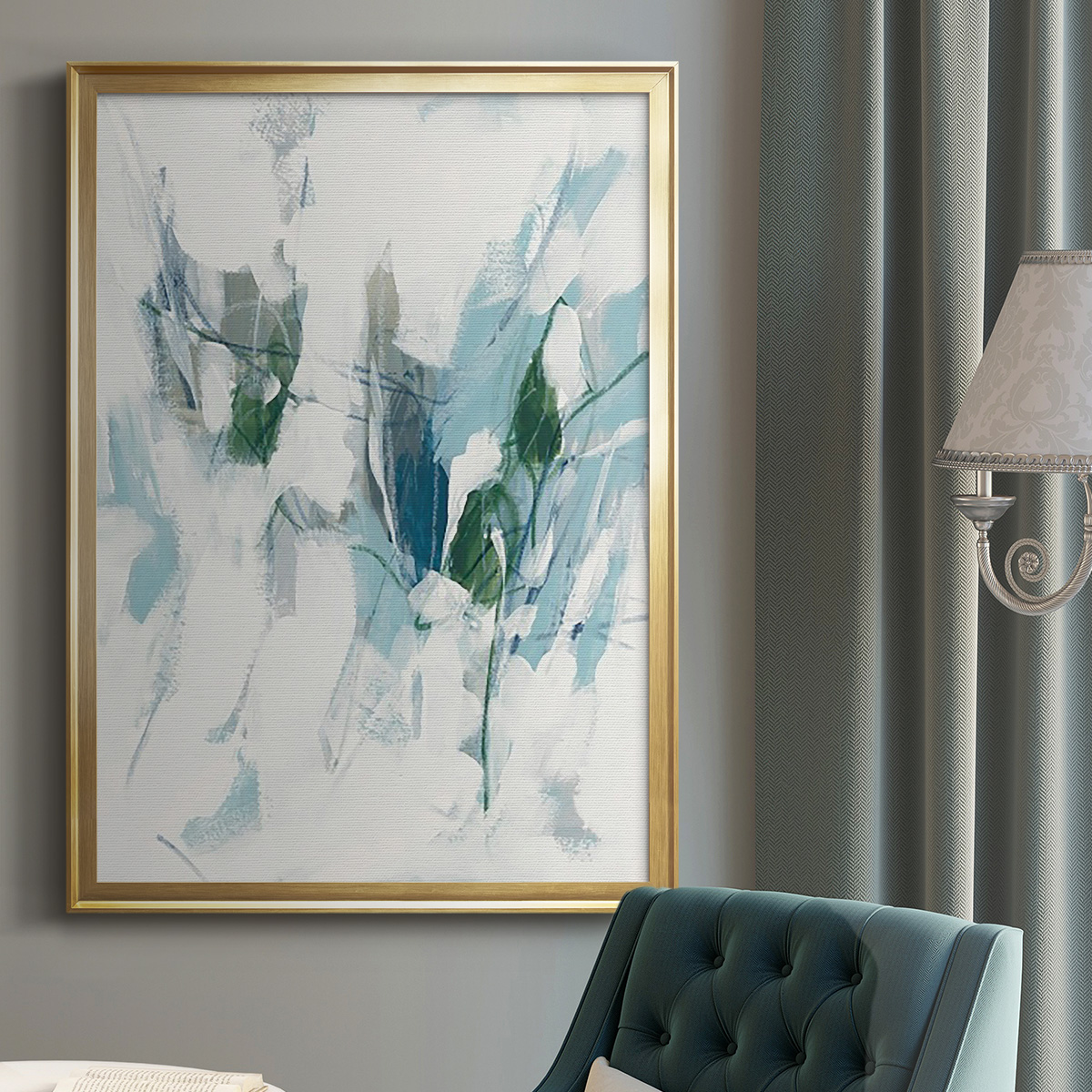 Ice Cavern I Premium Framed Print, in Gold, Black, or Silver - Ready to Hang