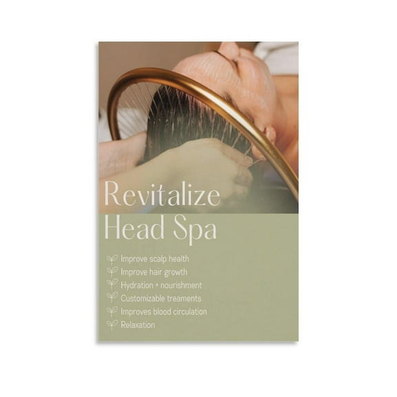 Head Spa Beauty Salon Poster Canvas Wall Art Posters For Room Aesthetic And Decor Poster For Bedroom Living Room Bathroom Kitchen Office Decor poster