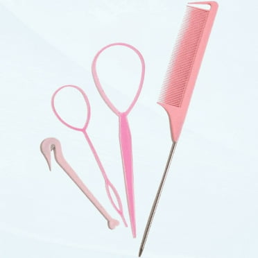 Topsy Tail Hair Tools, 4 Pcs Hair Loop Styling Tool Topsy Tail Loop