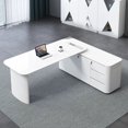 thumbnail image 4 of Modern Keyboard Office Desks Luxury Writing Bureau Multifunctiona Office Desks Meeting Living Room Scrivania Home Decorations My Lux Decor Round, 4 of 24