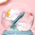 thumbnail image 2 of Caja De Música Del Astronauta Caja de copos de nieve giratoria con bola de cristal, regalo de cumpleaños para niños (H), 2 of 7