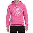 thumbnail image 2 of Wild Bobby, Faith Hope & Love Three Things That Last Forever Inspirational/Christian Unisex Graphic Hoodie Sweatshirt, Neon Pink, XX-Large, 2 of 6