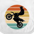 thumbnail image 4 of Inktastic Dirt Biking Motocross Retro Boys or Girls Baby Bib, 4 of 4