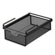 thumbnail image 3 of Organizador de cestas debajo del estante, decoración de acero negro, cajón extraíble colgante para Longitud 37 cm, 3 of 8