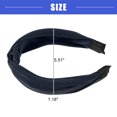 thumbnail image 3 of Vocoste Satin Knot Headband Hairband for Women Lady Navy Blue 1.2 Inch Wide 1 Pcs, 3 of 6