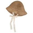 thumbnail image 1 of Sombrero de encaje de moda para bebé, gorras de paja para , sombrero de playa para , sombrero de Panamá, sombreros y gorras de , , 52cm Caqui 52cm, 1 of 4