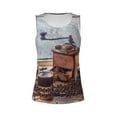 thumbnail image 4 of Lsque Oil Lamp Coffee Beans Printed Workout Tank Tops for Women, Athletic Sports Tank Tops, Compression Sleeveless Dry Fit Shirts,Sleeveless Yoga Shirt-Large, 4 of 9
