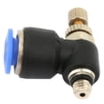 thumbnail image 4 of Pneumatic Fitting  Pneumatic Regulator Valve  Pneumatic Pipe Fittings 2pcs Tube Air  Speed Controller Pipe Pneumatic Fitting Regulator ValveSL6-M5, 4 of 8