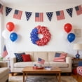 thumbnail image 6 of 4th of July Wreath for Front Door, Red White and Blue Patriotic Wreath, Memorial Day Summer Wreath, All-Weather Farmhouse Outdoor Holiday Decoration, 6 of 6