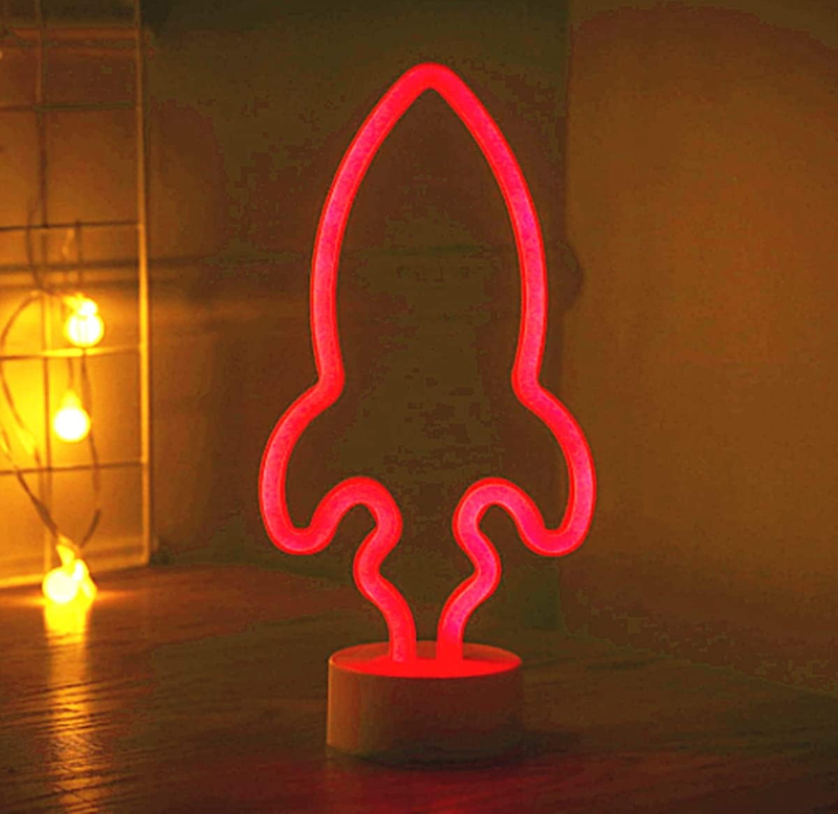LINLIN Neon Night Light, LED Neon Signs Night Light Neon Lights Battery