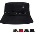 thumbnail image 3 of unbranded 1Ud Sombrero Bucket Negro Para Mujer Con De Amplia Para Protección El Sol, 3 of 8
