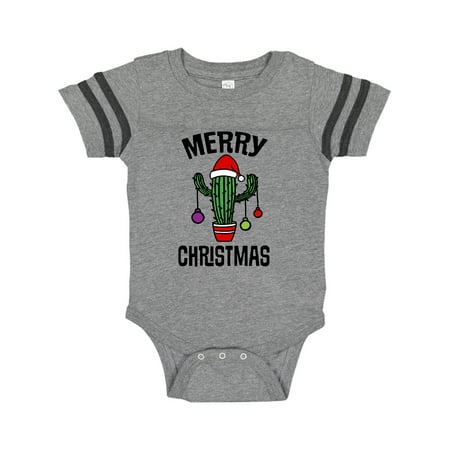 

Inktastic Merry Christmas Cactus Cute Gift Baby Boy or Baby Girl Bodysuit