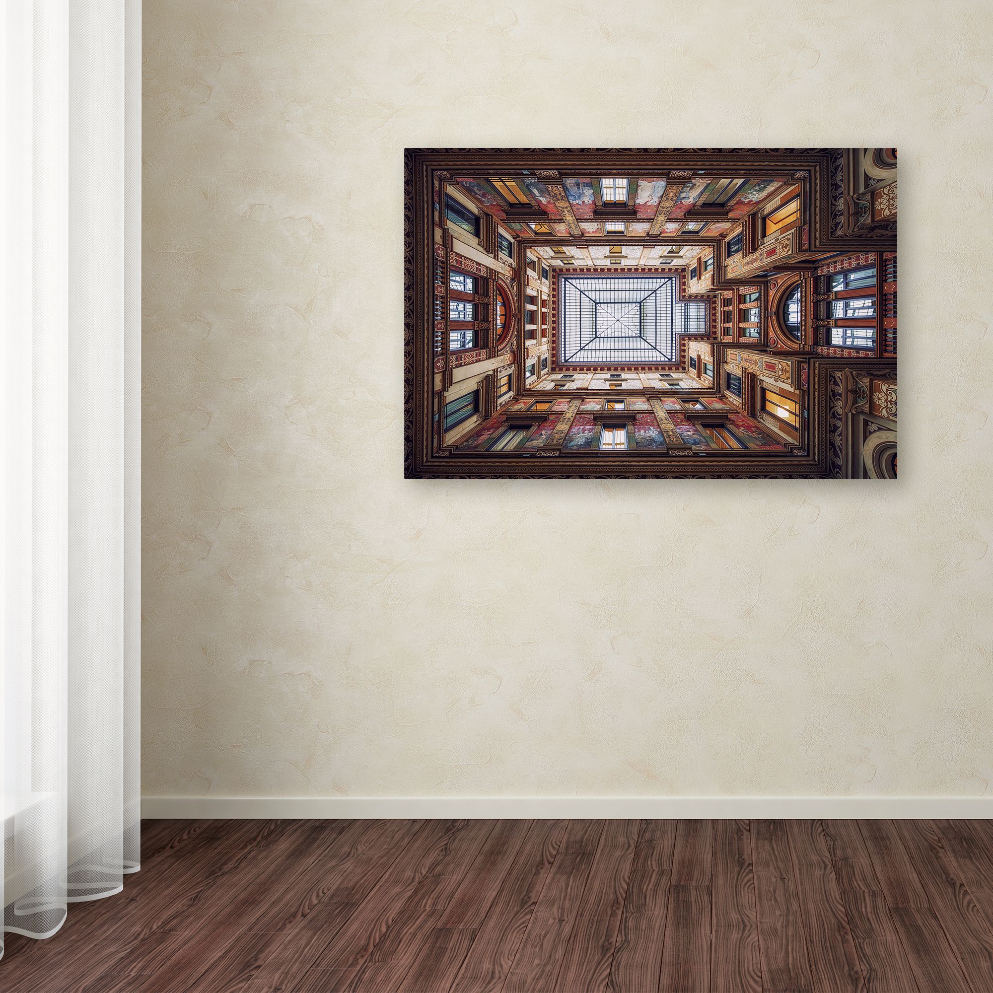 Massimo Cuomo 'Galleria Sciarra, Rome' Canvas Art