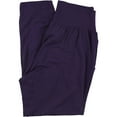 thumbnail image 2 of A-Line Womens Solid Casual Lounge Pants, Purple, Petite, PM, 2 of 2