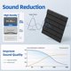 thumbnail image 2 of Soundproof Wall Panels for Home Studio Office Decor Black, 2 of 5