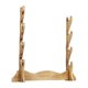 thumbnail image 2 of Soporte de madera para espada medieval, soporte de pared para espada samurái, soporte de exhibición para katanas 4 niveles, 2 of 9
