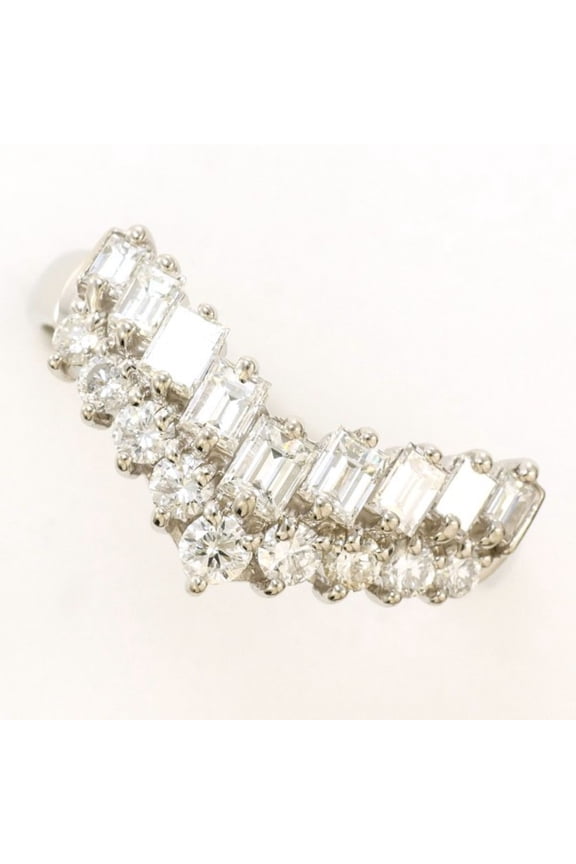 Pre-Owned PT900 Platinum Ring, 1 Diamond (1.00 carat), with Certificate of Authenticity, Total...
