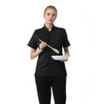 thumbnail image 4 of TOPTIE Women's Snap Chef Coat Side Mesh Restaurant Cook Jacket Uniform Shirt, 4 of 7