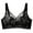 Black, variant on WCJM Up To 50% Off Bra Womens Ruched V Neck Sports Bra Nylon,Spandex Bra Beige,85