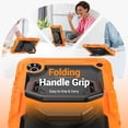 thumbnail image 2 of Case for Samsung Galaxy Tab A9 2023 8.7 inch, 360 Rotating Stand Handle Shoulder Strap Heavy Duty Shockproof Cover, Orange, 2 of 7