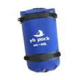 thumbnail image 4 of Bolsa de lona impermeable de gran capacidad para cuadro de motocicleta, para hombres y mujeres, bolsa trasera para asiento de motocicleta, para viajes azul 40L, 4 of 8