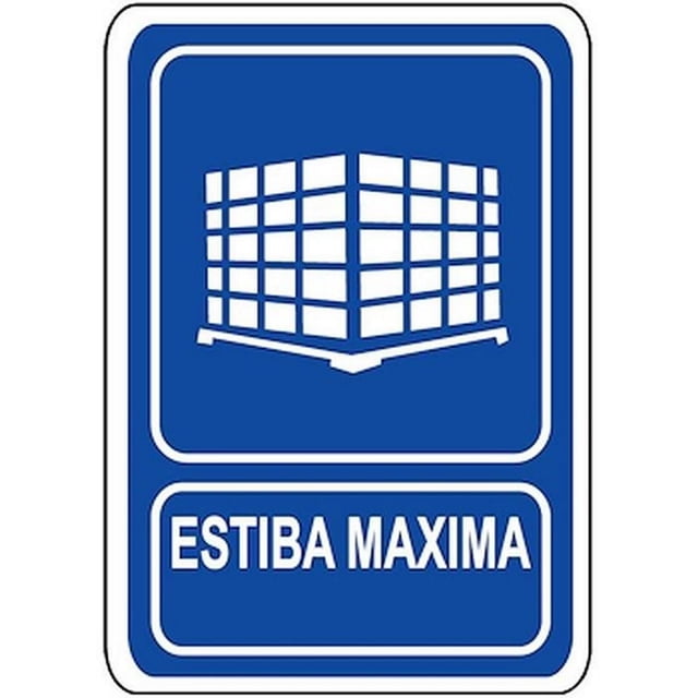Señalización para Lugares Públicos Señalamientos Informativos 30x40 cm Informativos Estiba Máxima Normal