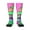 1 Black, variant on Xecao Psychedelic Cartoon Frog Print Compression Socks for Both Men And Women for Running, Travel, Flight, Nurse