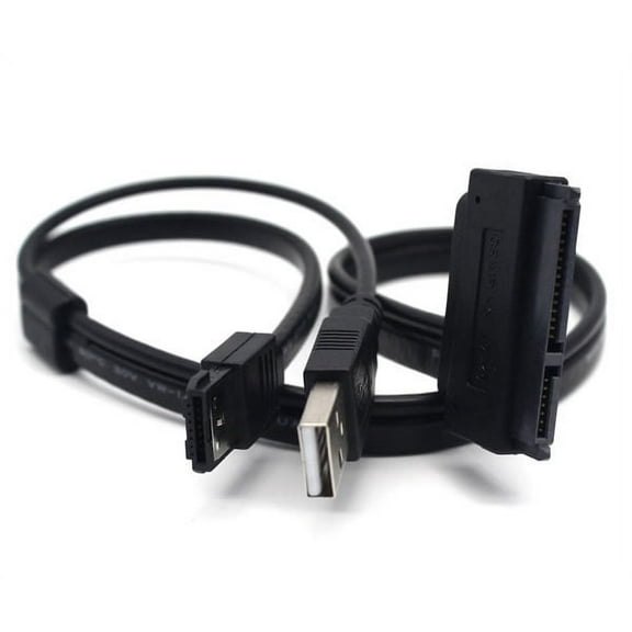 AYA SATA 22-Pin to eSATA Data and USB Powered Converter Adapter for 2.5" HDD/SSD