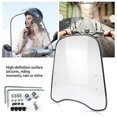 thumbnail image 5 of 1.5mm Thick Universal Motorcycle Windshield Windscreen Clear Deflector Wind Shield Clear, 5 of 5