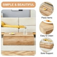 thumbnail image 5 of Coffee Table With Wood, Sleek Appearance, Rectangular Stand Table, Wood Color Texture, For Living Room, 5 of 6