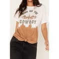 thumbnail image 3 of Shyanne Women's Dip Dye Graphic Tie Front Tee - SWSU23K74   US, 3 of 4