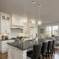 thumbnail image 2 of YANSUN 6 in 1-Light Polished Chrome Crystal Modern Farmhouse Pendant Lights for Home DIY, Hanging Lamp Kitchen Island Dining Room (3-Pack), 2 of 8