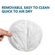 thumbnail image 4 of Bolsa colgante para ropa | Organizador de almacenamiento transpirable de malla para lavandería, armario, baño, dormitorio, viaje, camping | Nylon | Gran capacidad | Gris/Blanco | 15.7x11.8x7 in | 1, 4 of 7