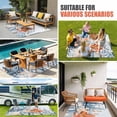 thumbnail image 3 of Orange Blue Starfish Coastal Outdoor Rug 5x7 Ft, Non Slip Washable Area Rug, Summer Beach Eucalyptus Patio Rugs Carpet Runner, Large Floor Mat for Indoor/Outdoor Deck Porch Camping, 3 of 8