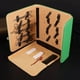 thumbnail image 3 of Bolsa compacta y práctica de PU para tijeras de peluquero, almacenamiento personal, organizador desmontable de moda para uso en salón, peluquería y cuidado personal. Verde, 3 of 9