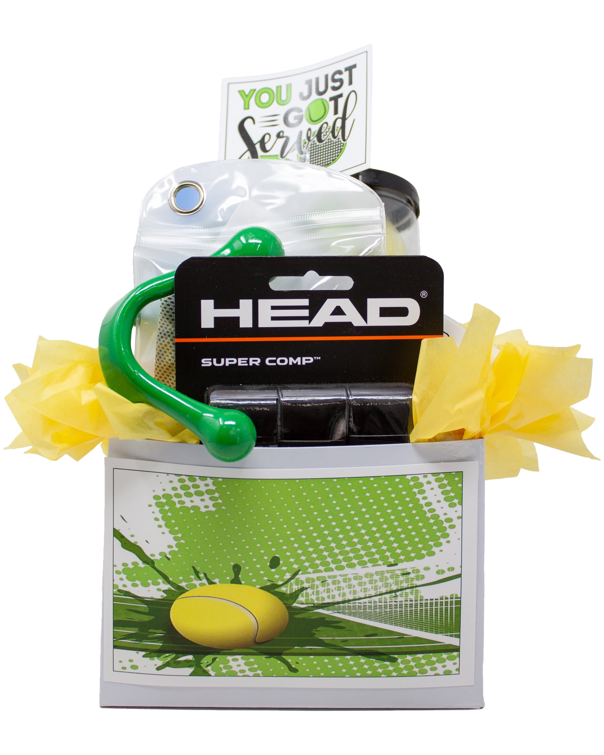 You Just Got Served Tennis Gift Basket Game Set and Match Gift Idea