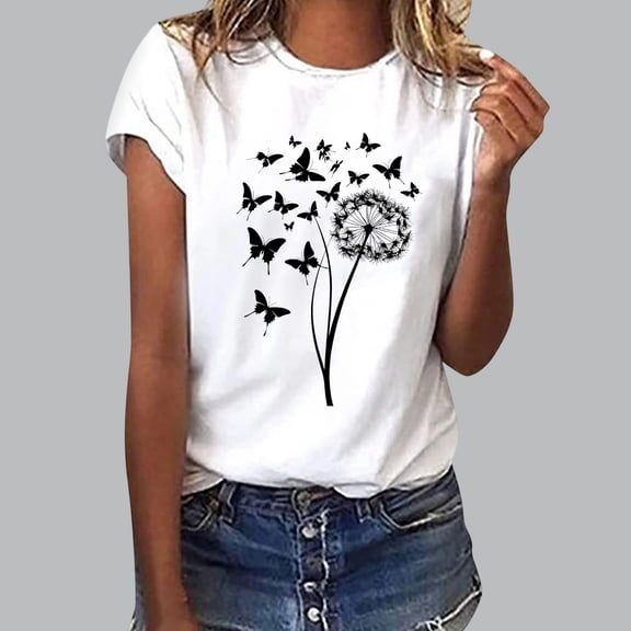 Blmnix Oversized Tshirts Shirts for Women Pullover Cotton Tshirts T Shirt Short Sleeve Crew Neck White Womens Shirts Dressy Casual,XXL