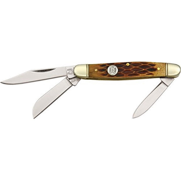 Small Stockman Amber Bone