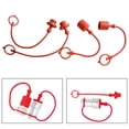 thumbnail image 4 of qiya 4Sets OF SO7241A Hydraulic Coupling Dust Cover RED Rubber Male&Female Covers, 4 of 9
