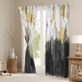 thumbnail image 3 of Homewish Oil Apinting Aesthetic Black Out Curtains,Modern Graffiti Curtains Pack of 2 (42x63 Each),Black Gray White Bedroom Curtains For Girls Kids,Super Cozy Room Decor, 3 of 6