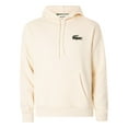 thumbnail image 6 of Lacoste Loose Fit Organic Cotton Pullover Hoodie, Beige, 6 of 6