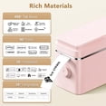 thumbnail image 3 of FLEXYVA P31S Label Maker Machine with Tape, Portable Thermal Printer, Bluetooth Label Printer for Organizing storage in offices and home, Sticker Maker Mini Label Maker with Multiple Templates, Pink, 3 of 4