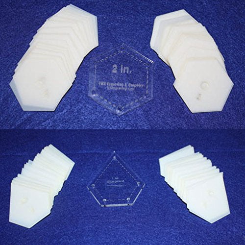 Mylar 1 Inch Starpoint & 2 Inch Hexagon -102 Piece Set