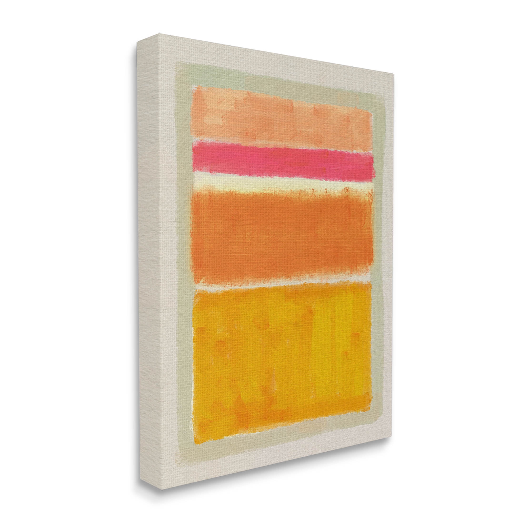 Stupell Industries Varied Orange Stripes Arrangement Painting Gallery Wrapped Canvas Print Wall Art, Design by Victoria Barnes